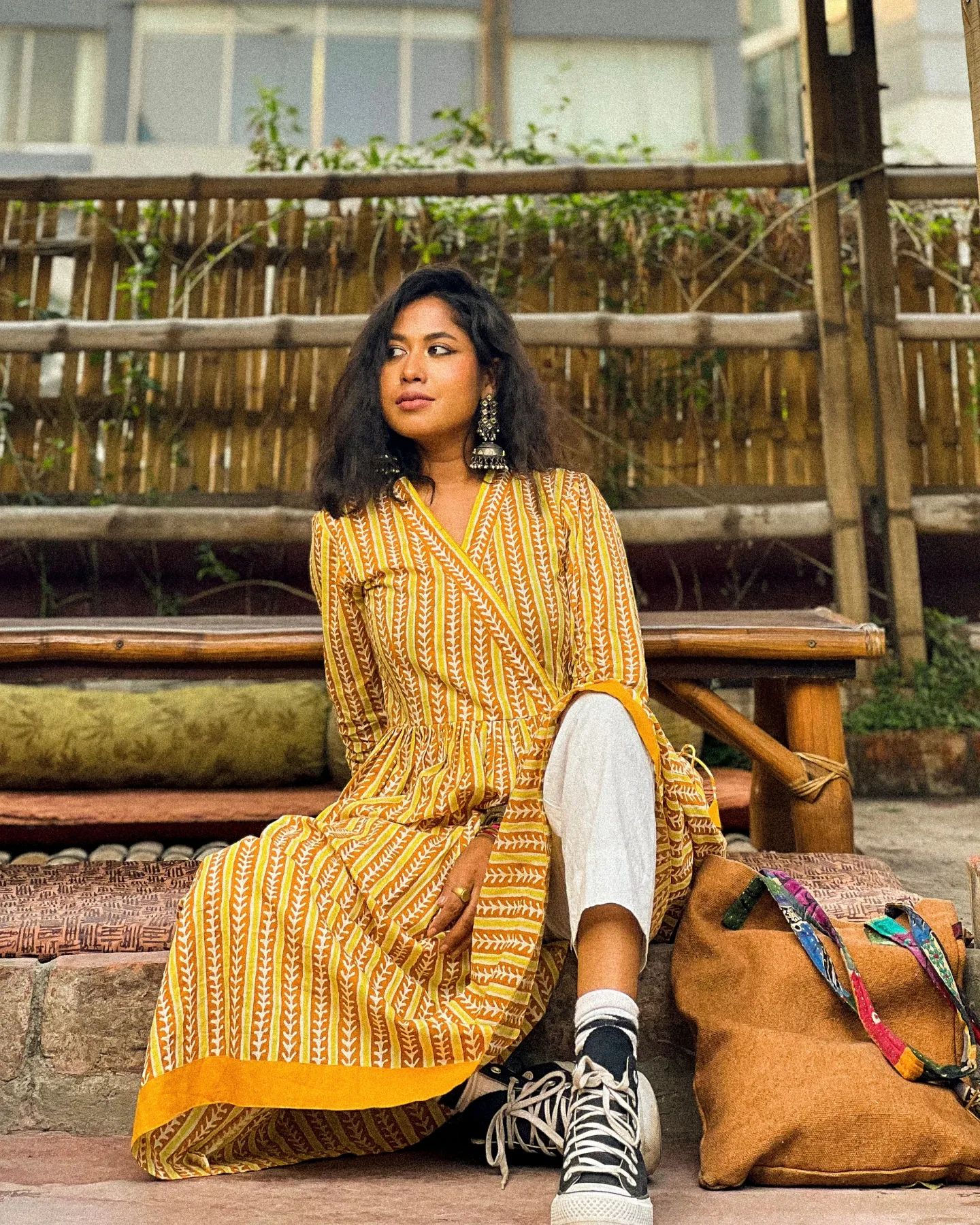 Summer Cotton Kurti - Yellow 1